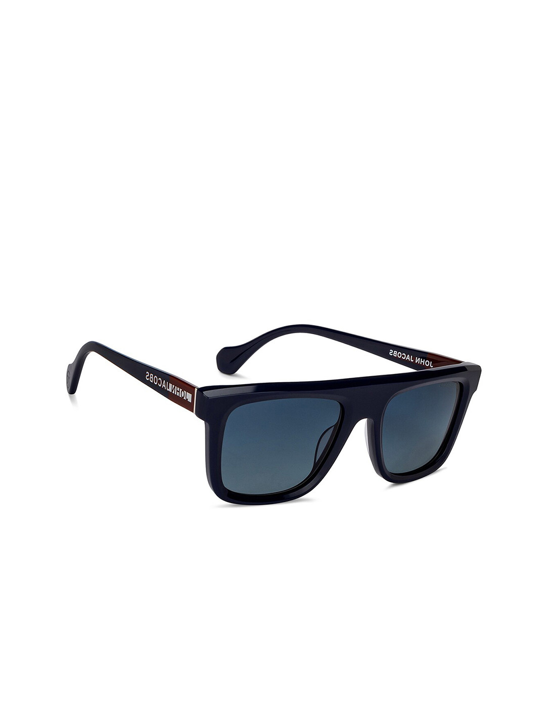 

John Jacobs Square Sunglass With Polarised & UV Protected Lens, Blue