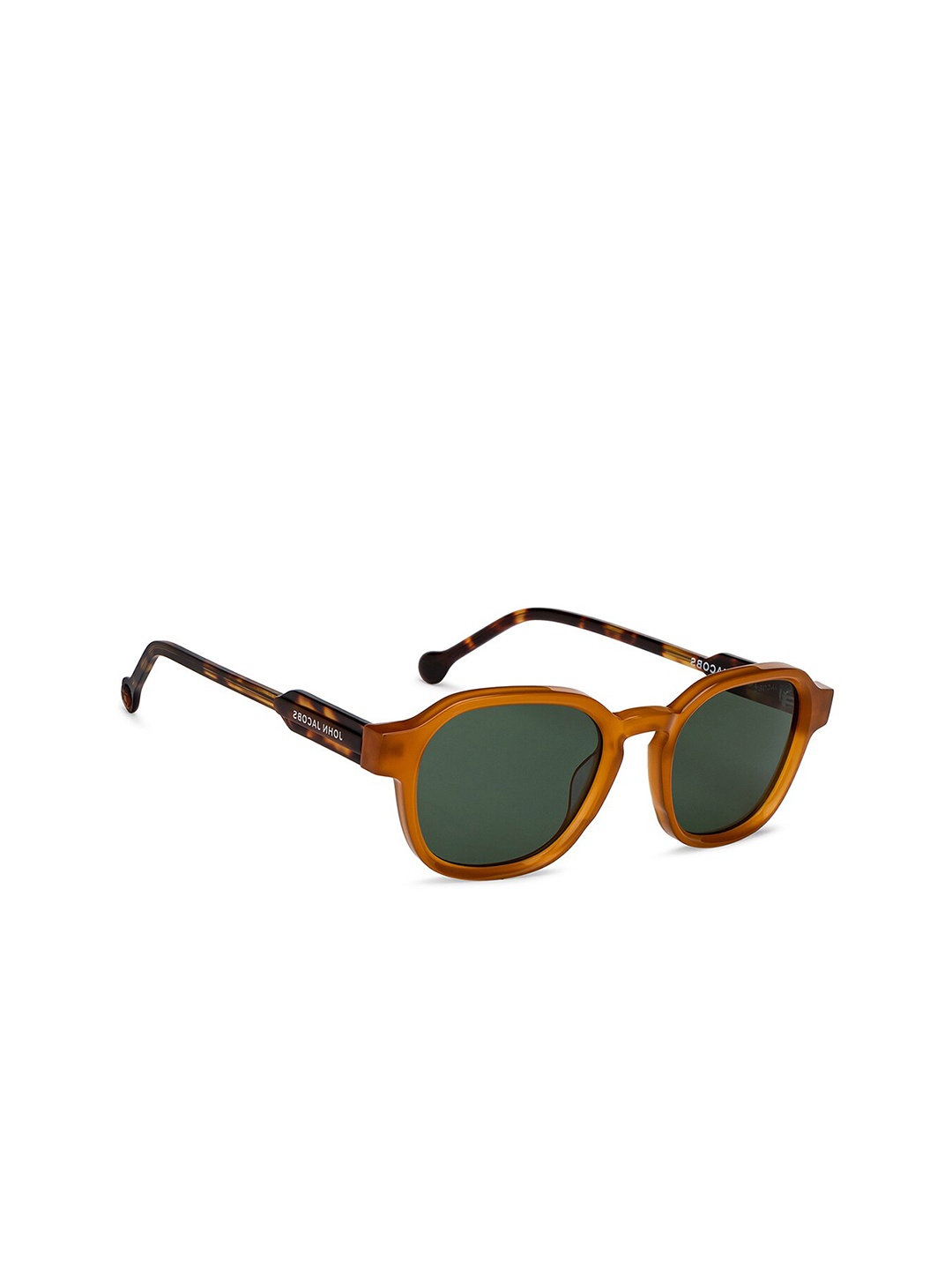 

John Jacobs Square Sunglass With Polarised & UV Protected Lens, Green