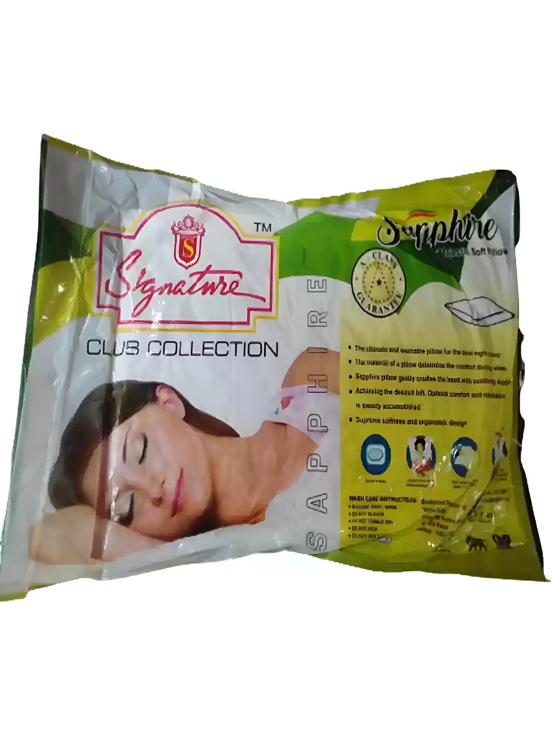 

Signature White Fibre Filled Cotton Lightweight Sleep Pillow