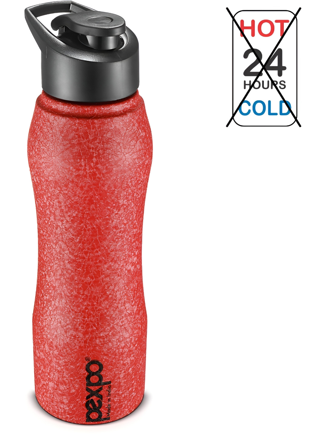 

Pexpo BISTRO Sports & Hiking Stainless Steel 1L Single wall Red Water Bottle