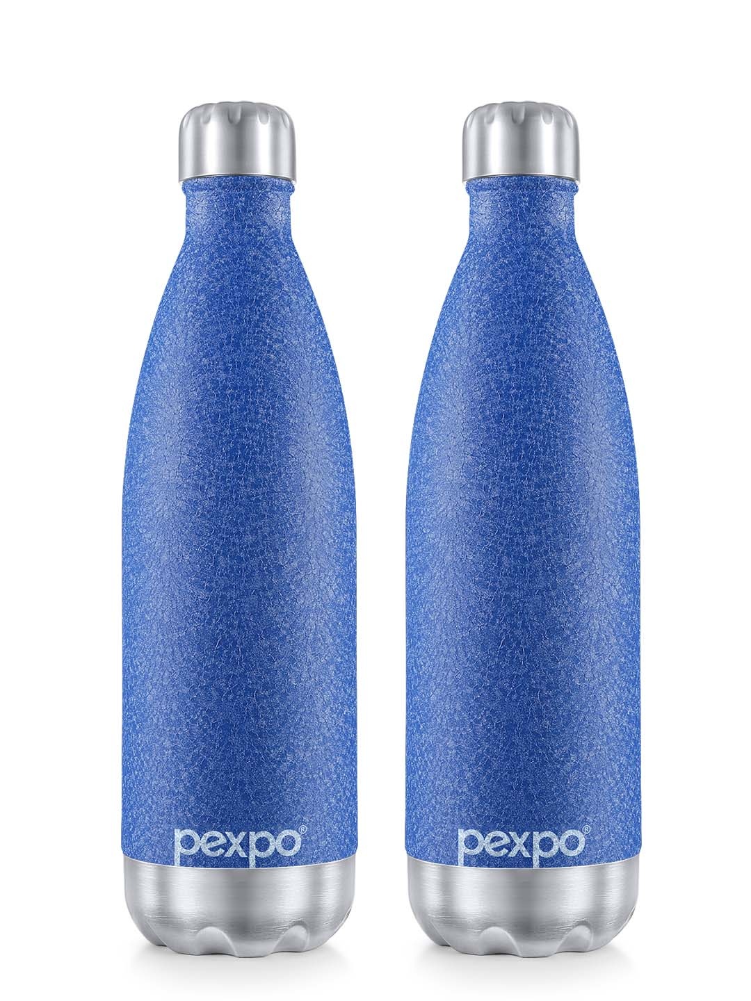 

Pexpo Electro 2Pcs Blue Thermosteel ISI Certified 24Hrs Hot & Cold Insulated Bottle 1000ml