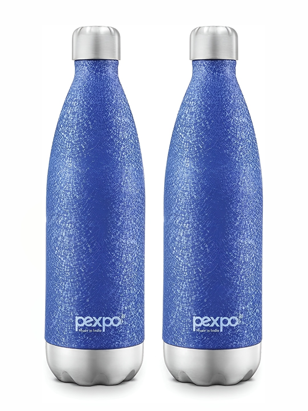 

Pexpo Electro Blue 2Pcs ISI Certified Thermosteel 24Hrs Hot & Cold Insulated Bottle 500ml