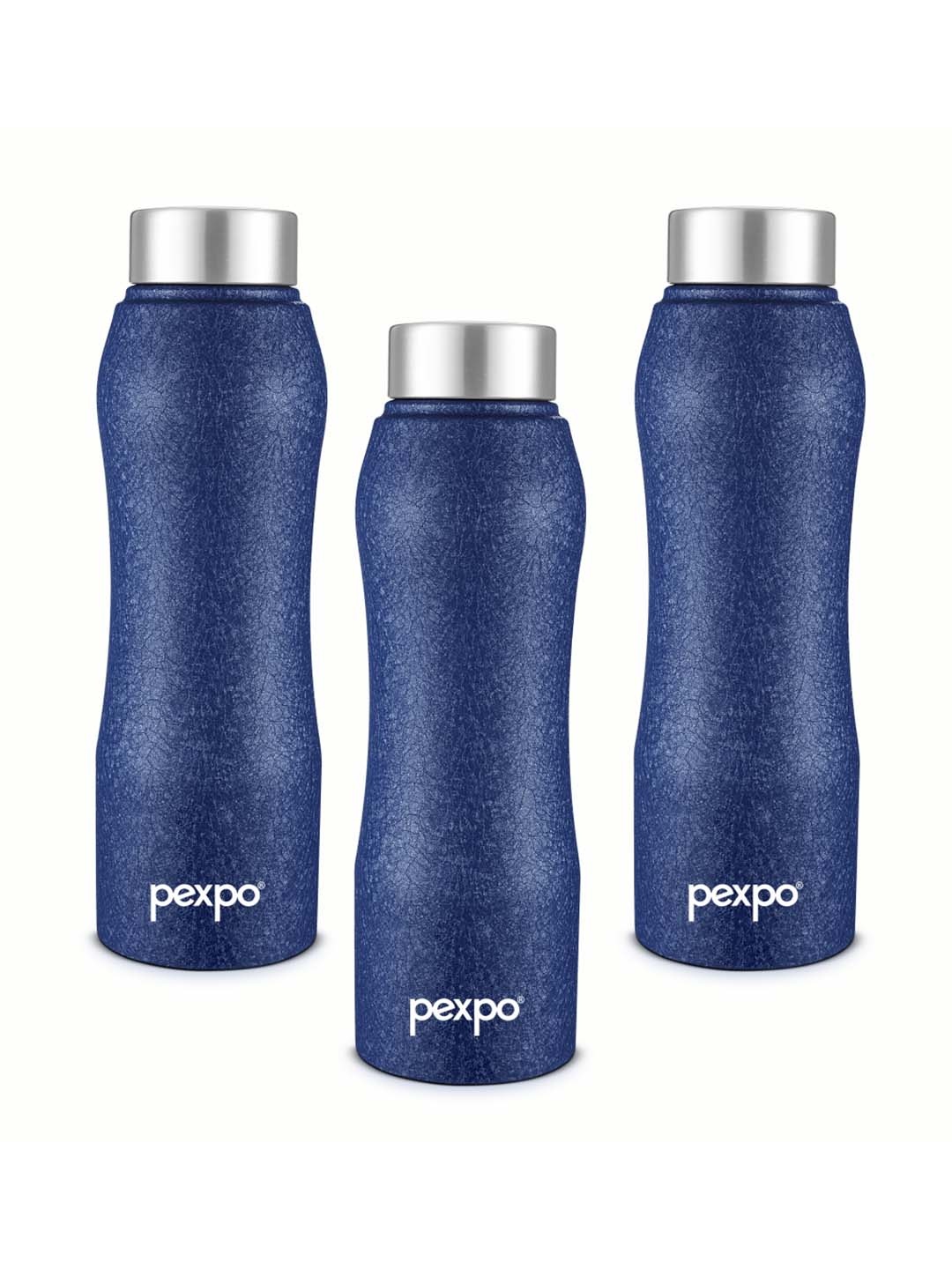 

Pexpo BISTRO 3pc Fridge Water Bottle 1L Single wall Blue Stainless Steel