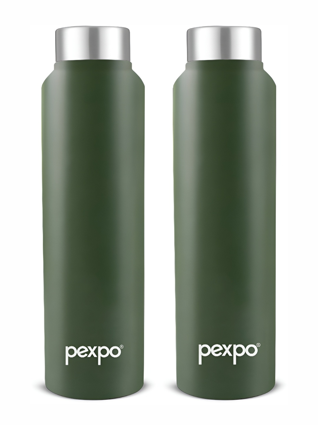 

Pexpo CHROMO 2pc Fridge Water Bottle 1L Single wall Green Stainless Steel