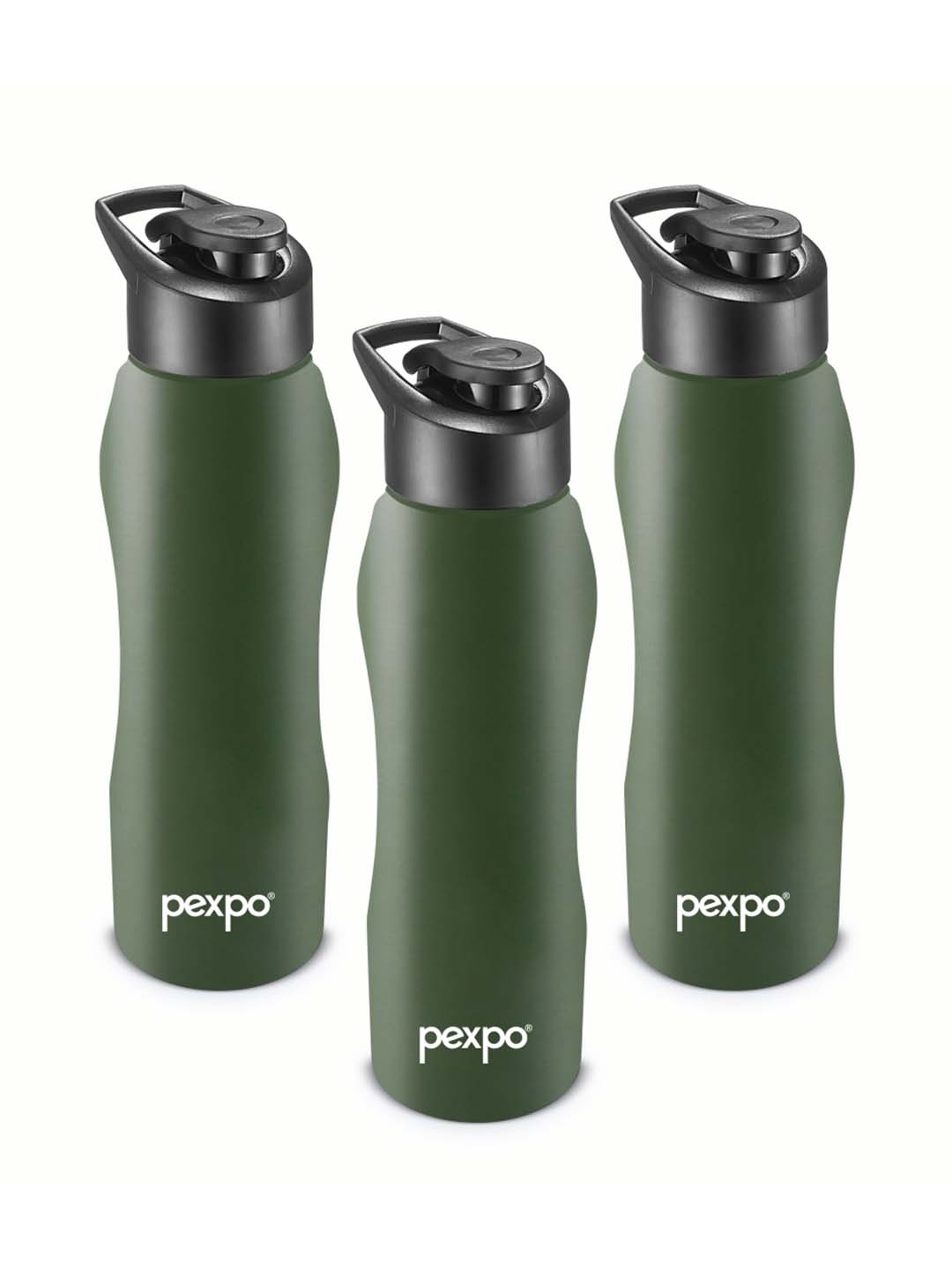 

Pexpo BISTRO 3pc Sipper Cap Stainless Steel 1L Single wall Green Water Bottle