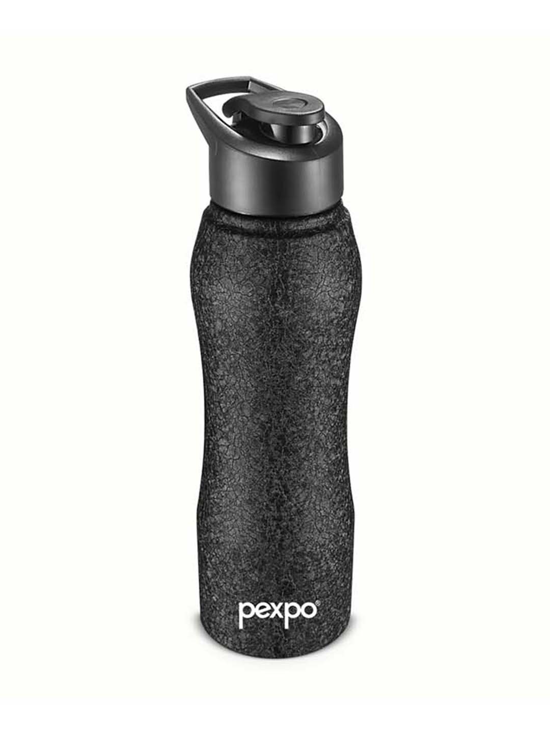 

Pexpo BISTRO Sports & Hiking Stainless Steel 1000ml Single wall Black Water Bottle