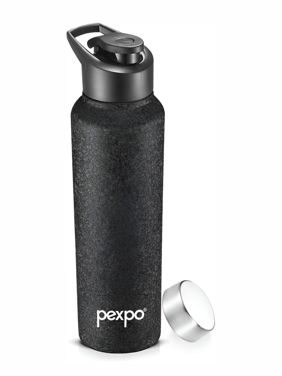 

Pexpo CHROMO Stainless Steel 1000ml Single wall Black Water Bottle