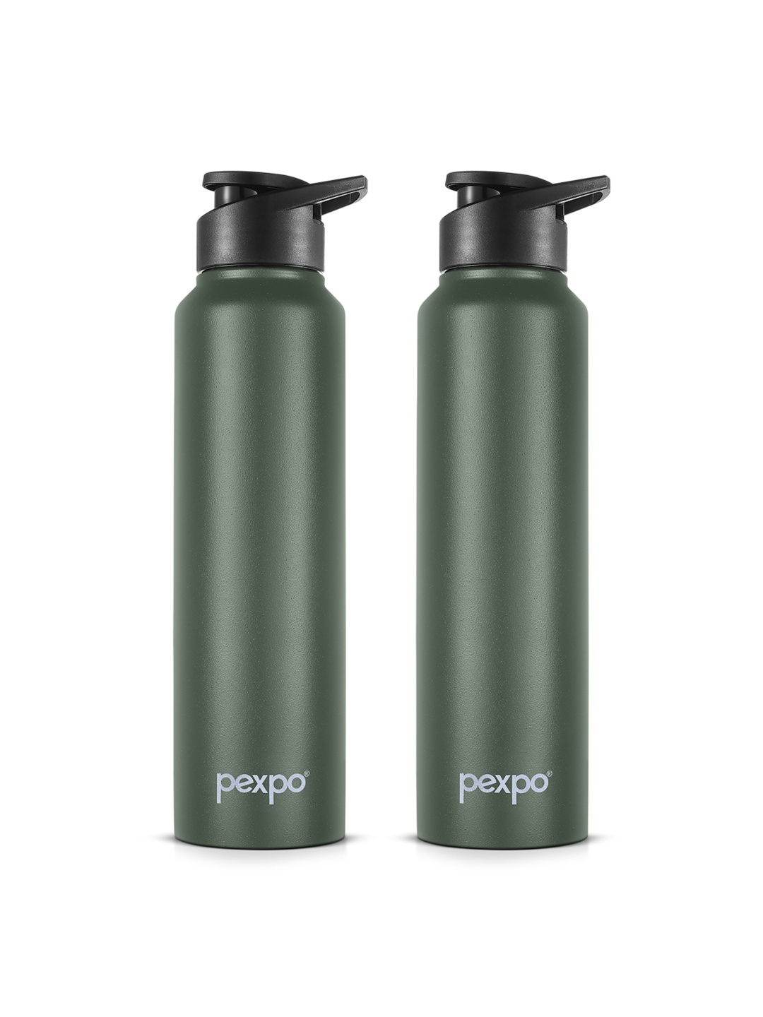 

Pexpo CHROMO 2pc Sipper Cap Stainless Steel 1000ml Single wall Green Water Bottle