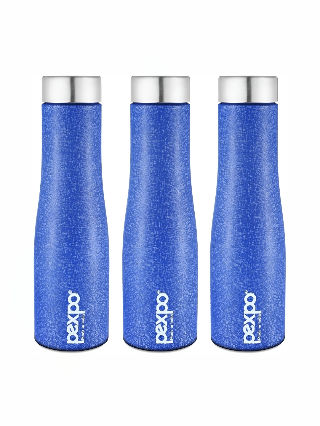 

Pexpo MONACO 3pc Fridge Water Bottle 1L Single wall Blue Stainless Steel