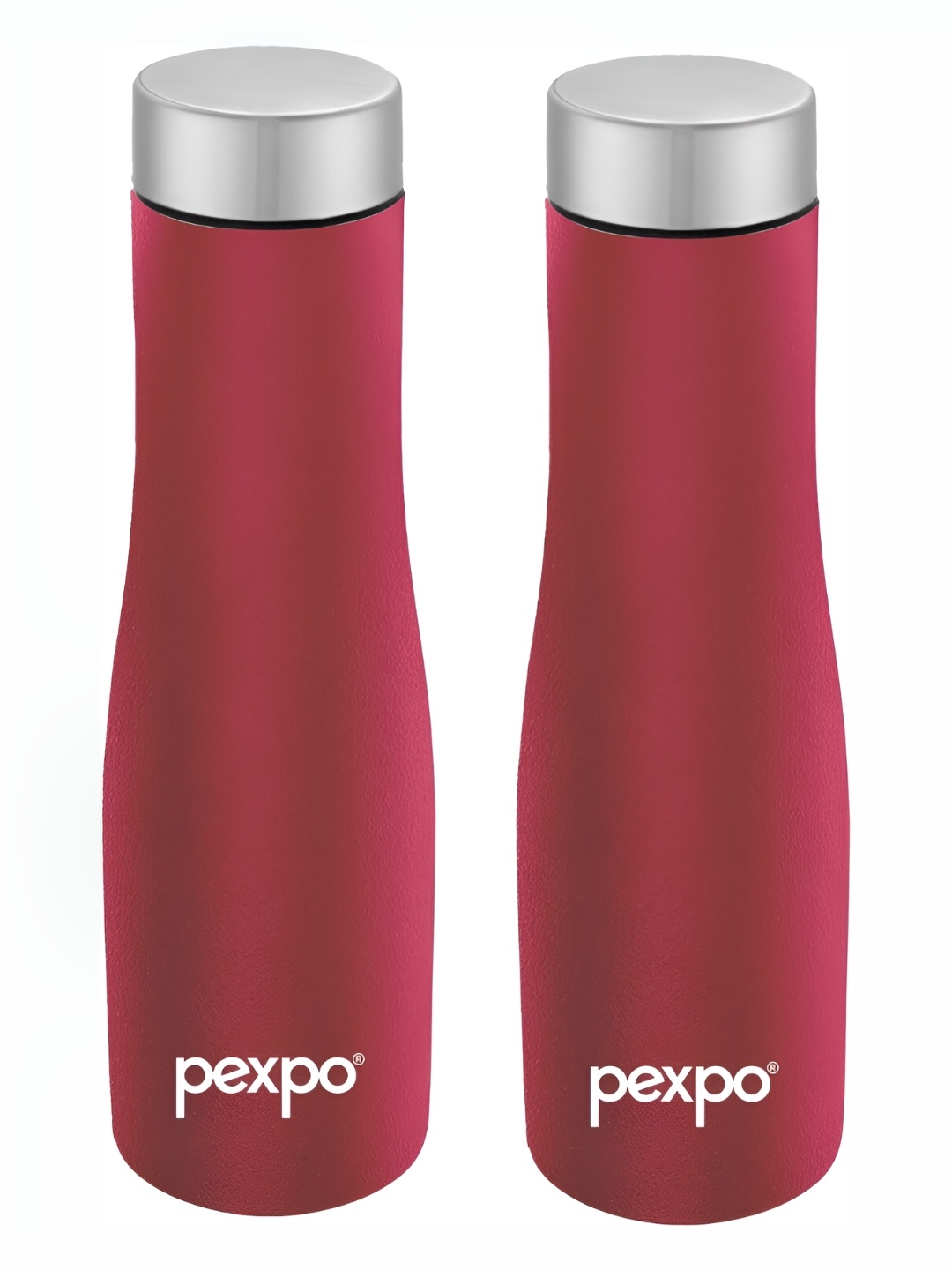 

Pexpo MONACO 2pc Fridge Water Bottle 1L Single wall Red Stainless Steel, Maroon