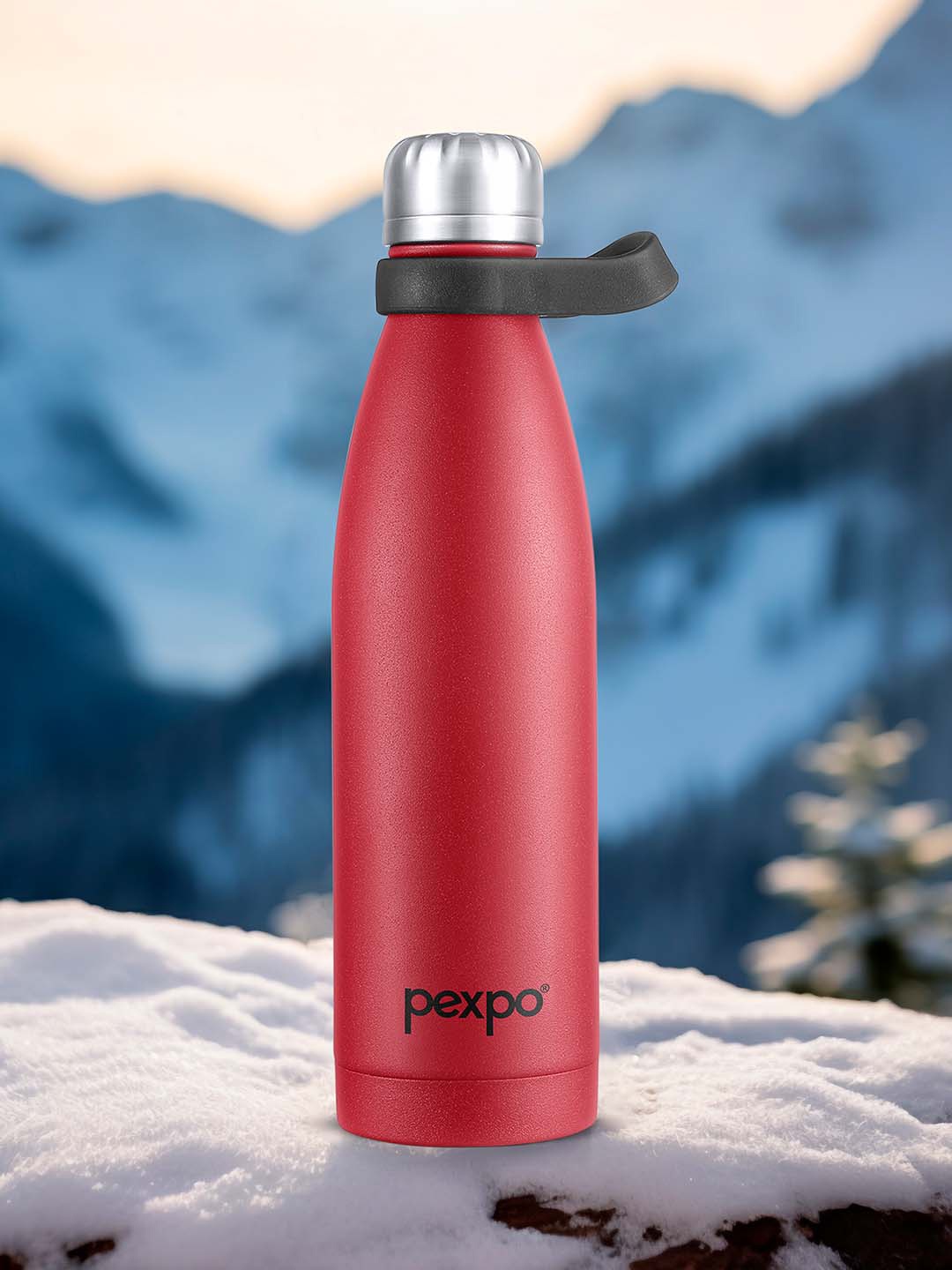 

Pexpo Evok Crimson Red ISI Certified Thermosteel Hot flask Insulated Water Bottle 750 ml