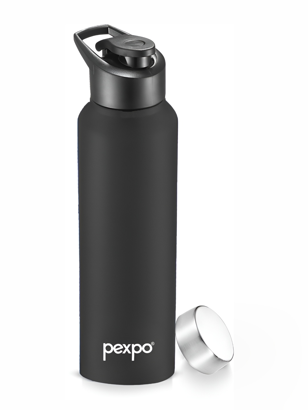 

Pexpo CHROMO Stainless Steel 1L Single wall Black Water Bottle