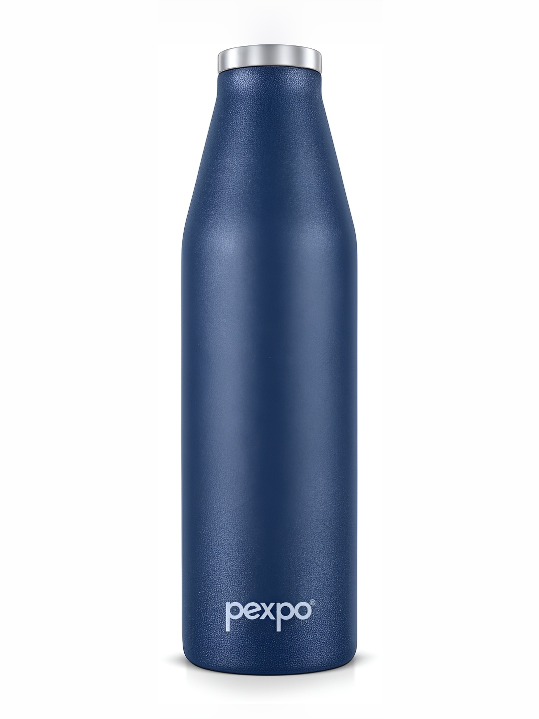 

Pexpo Navy Blue & White Double Wall Vacuum Flask Water Bottle 720 ml