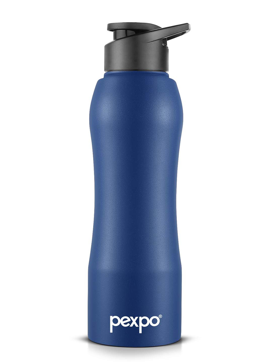 

Pexpo BISTRO Sports & Hiking Stainless Steel 750ml Single wall Denim Blue Water Bottle, Navy blue