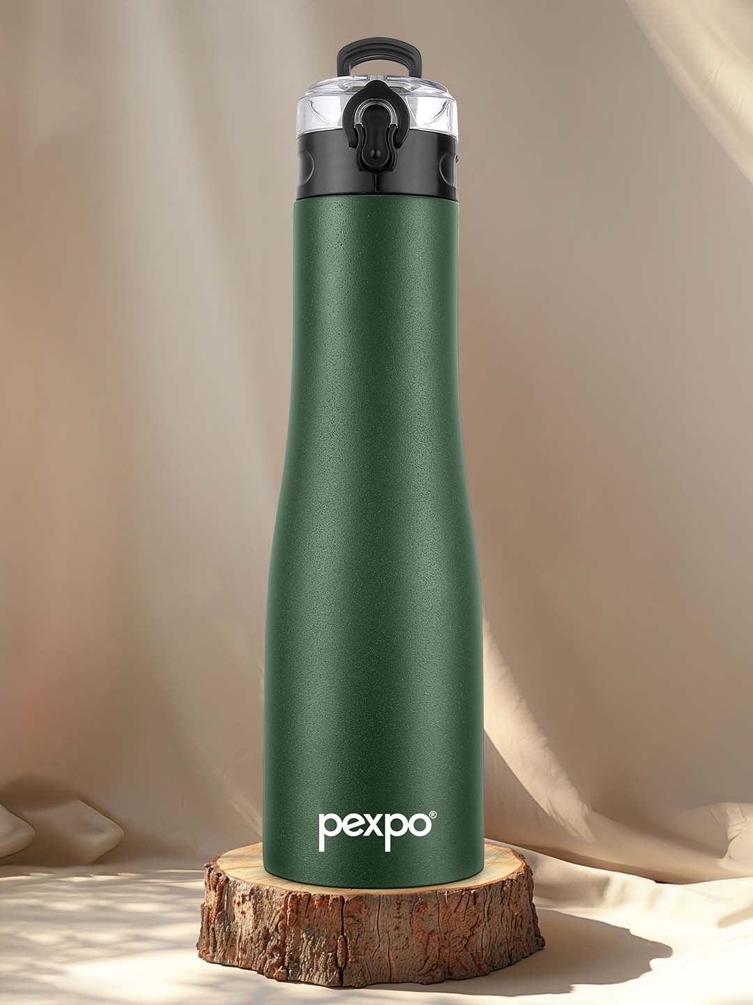 

Pexpo MONACO Sports & Hiking Stainless Steel 1L Single wall Green Water Bottle