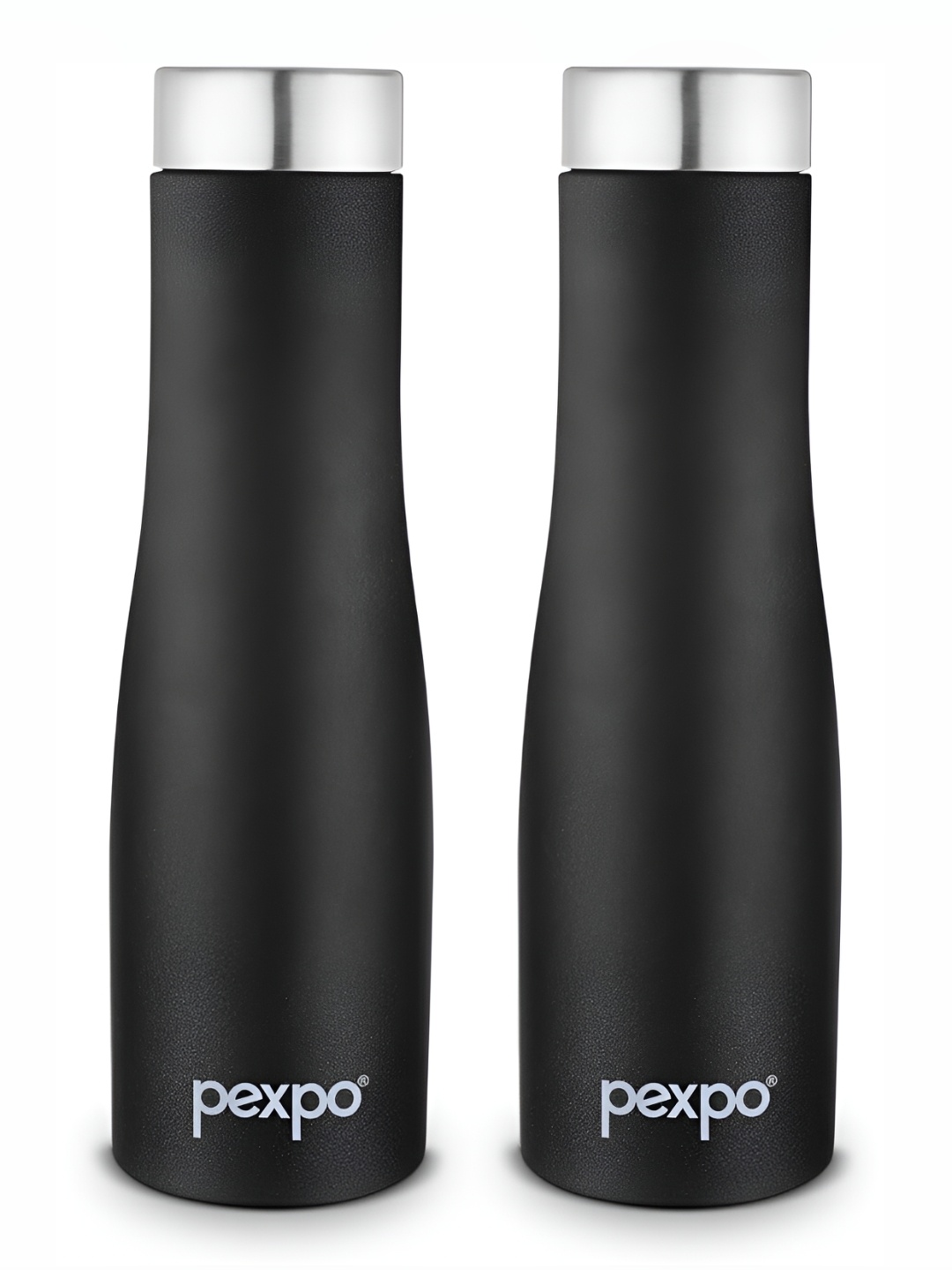 

Pexpo MONACO 2pc Fridge Water Bottle 1L Single wall Black Stainless Steel