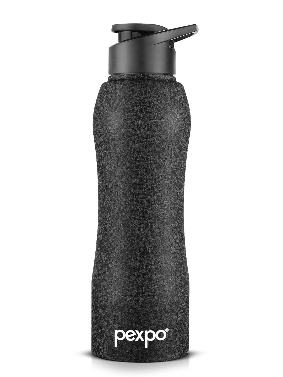 

Pexpo BISTRO Sports & Hiking Stainless Steel 750ml Single wall Black Water Bottle