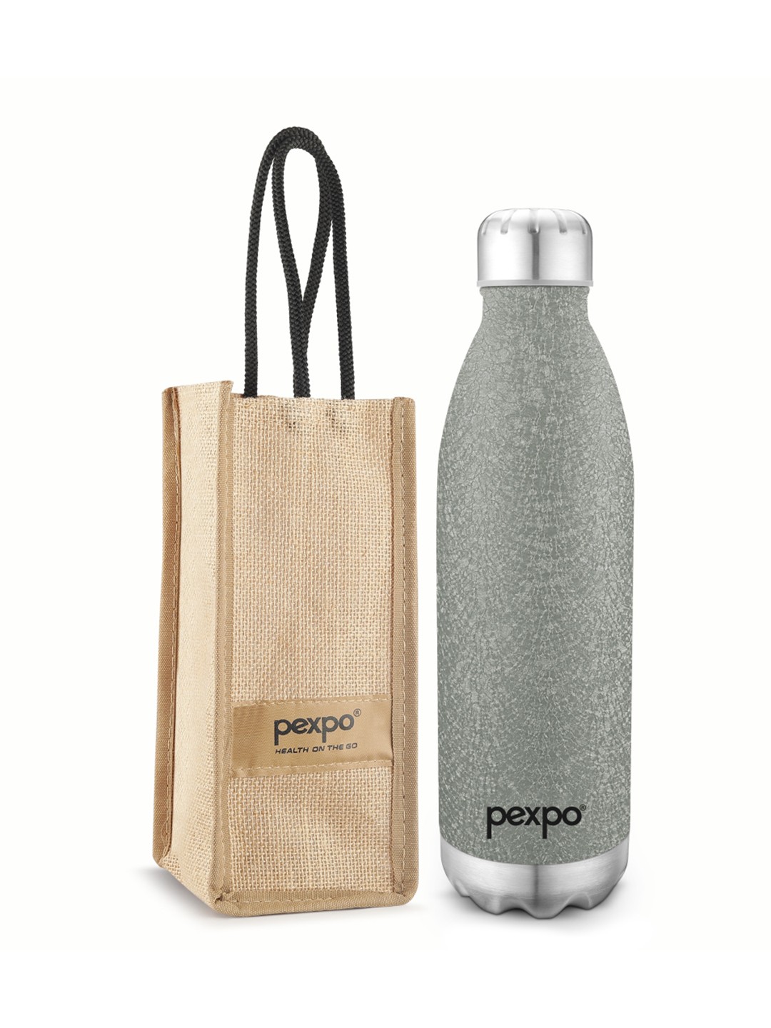 

Pexpo ELECTRO ISI Certified Thermosteel 1800ml 24 Hrs Hot & Cold Grey Insulated Bottle