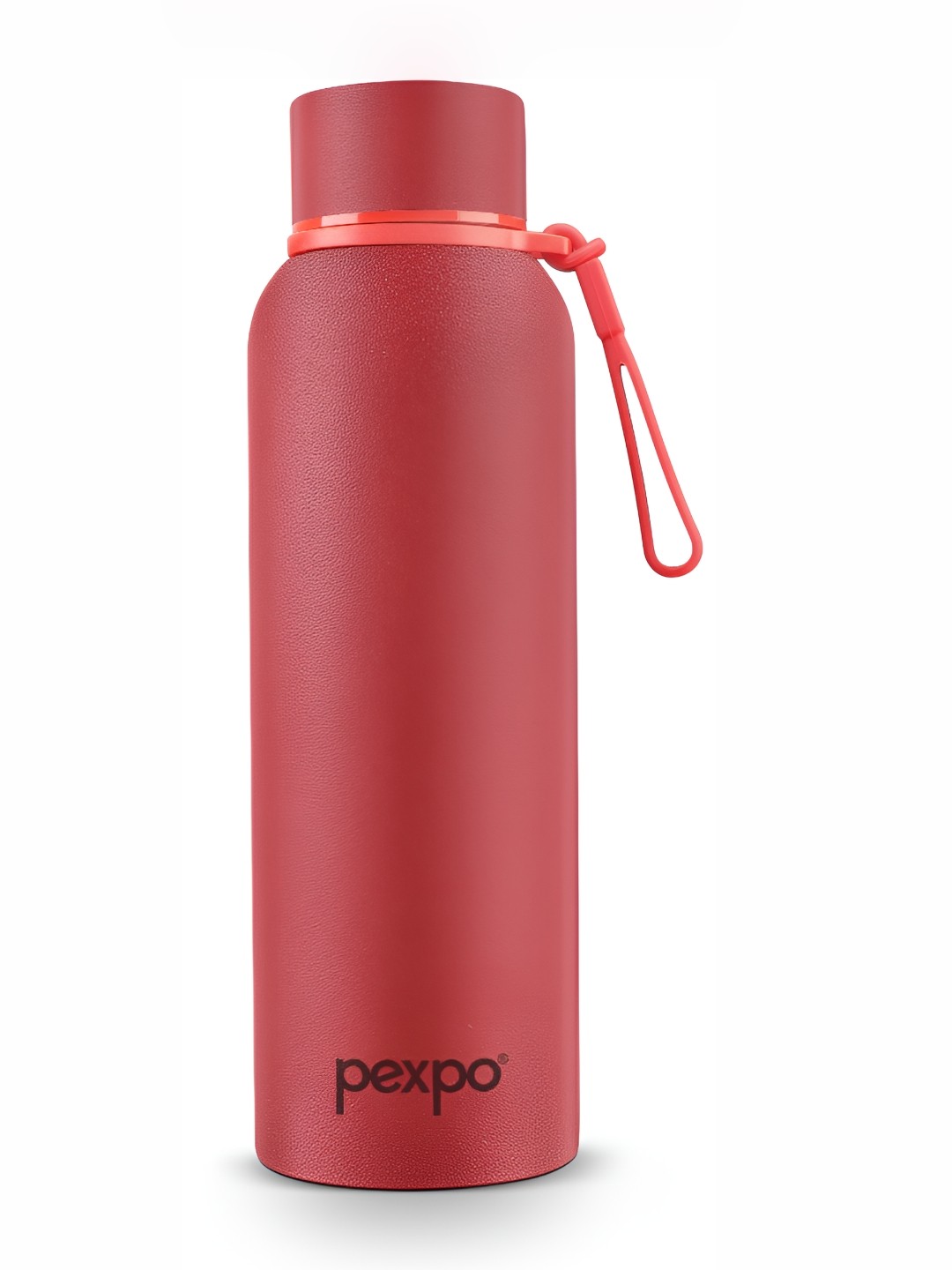 

Pexpo Bravo Crimson Red Thermosteel ISI Certified Hot & Cold Flask Water Bottle 700ml, Maroon