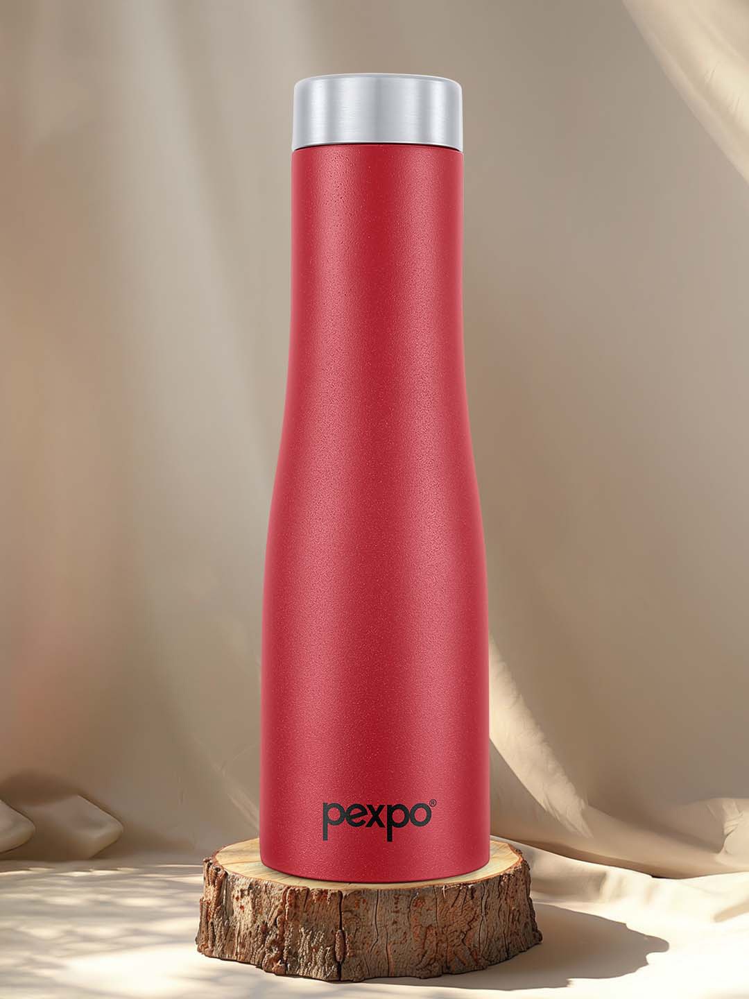 

Pexpo MONACO Refrigerator Stainless Steel 1L Single wall Red Water Bottle, Maroon