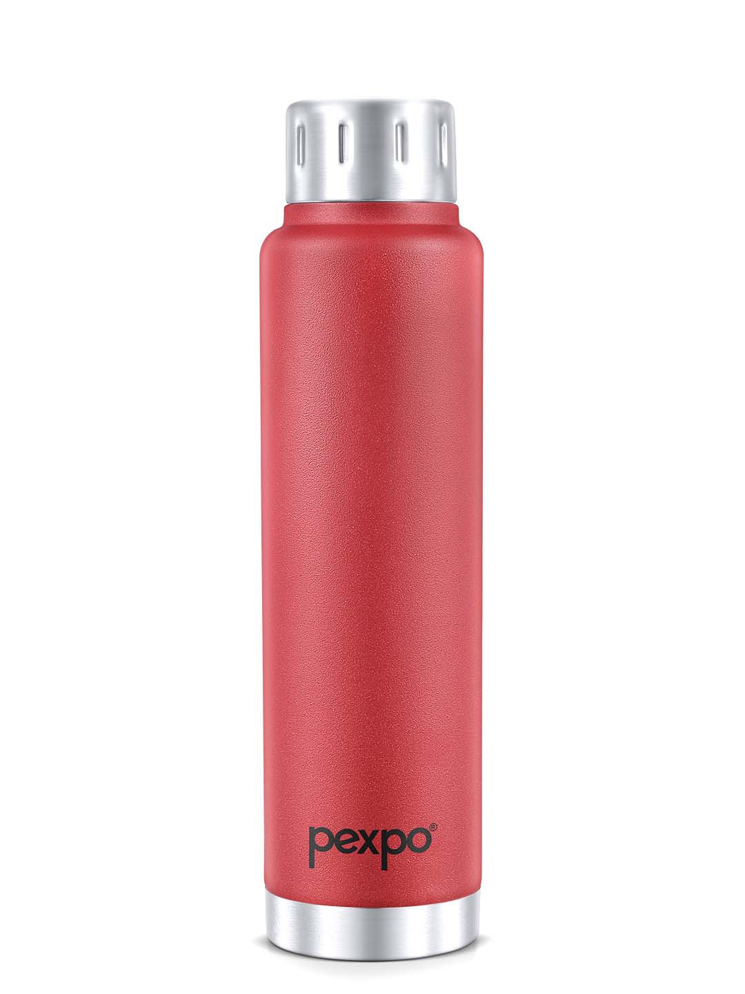 

Pexpo Thermosteel 500ml Hot and Cold Upto 8-10 hrs Crimson Red Insulated Bottle - CAMEO, Maroon