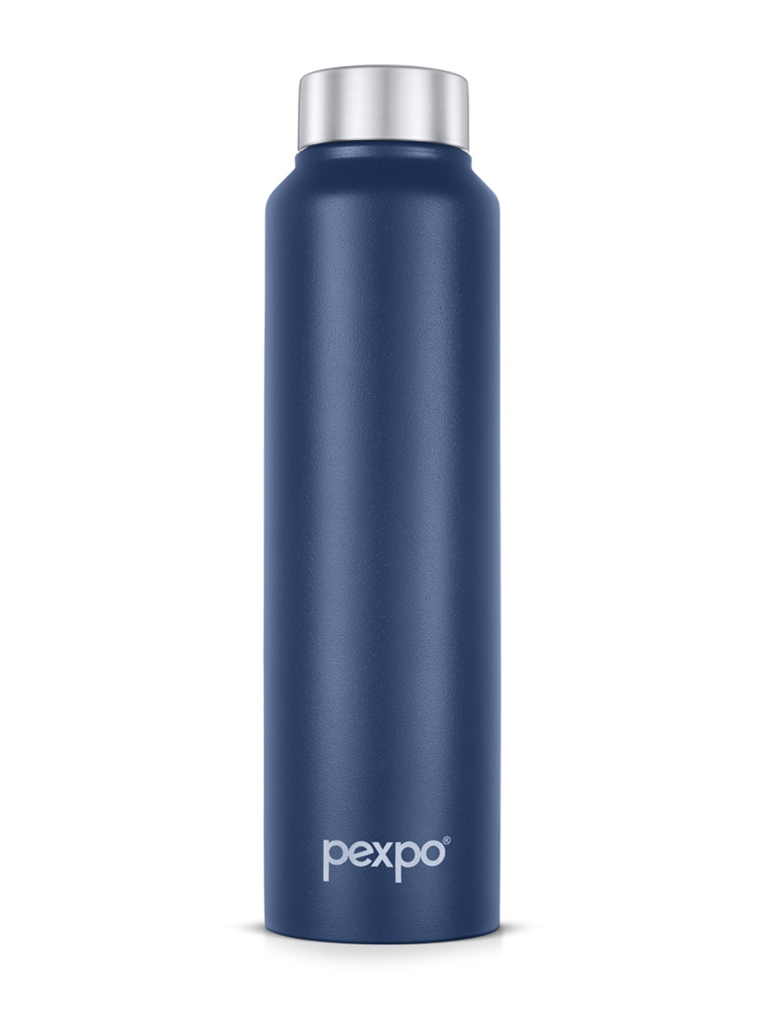 

Pexpo CHROMO Refrigerator Stainless Steel 1L Single wall Blue Water Bottle, Navy blue