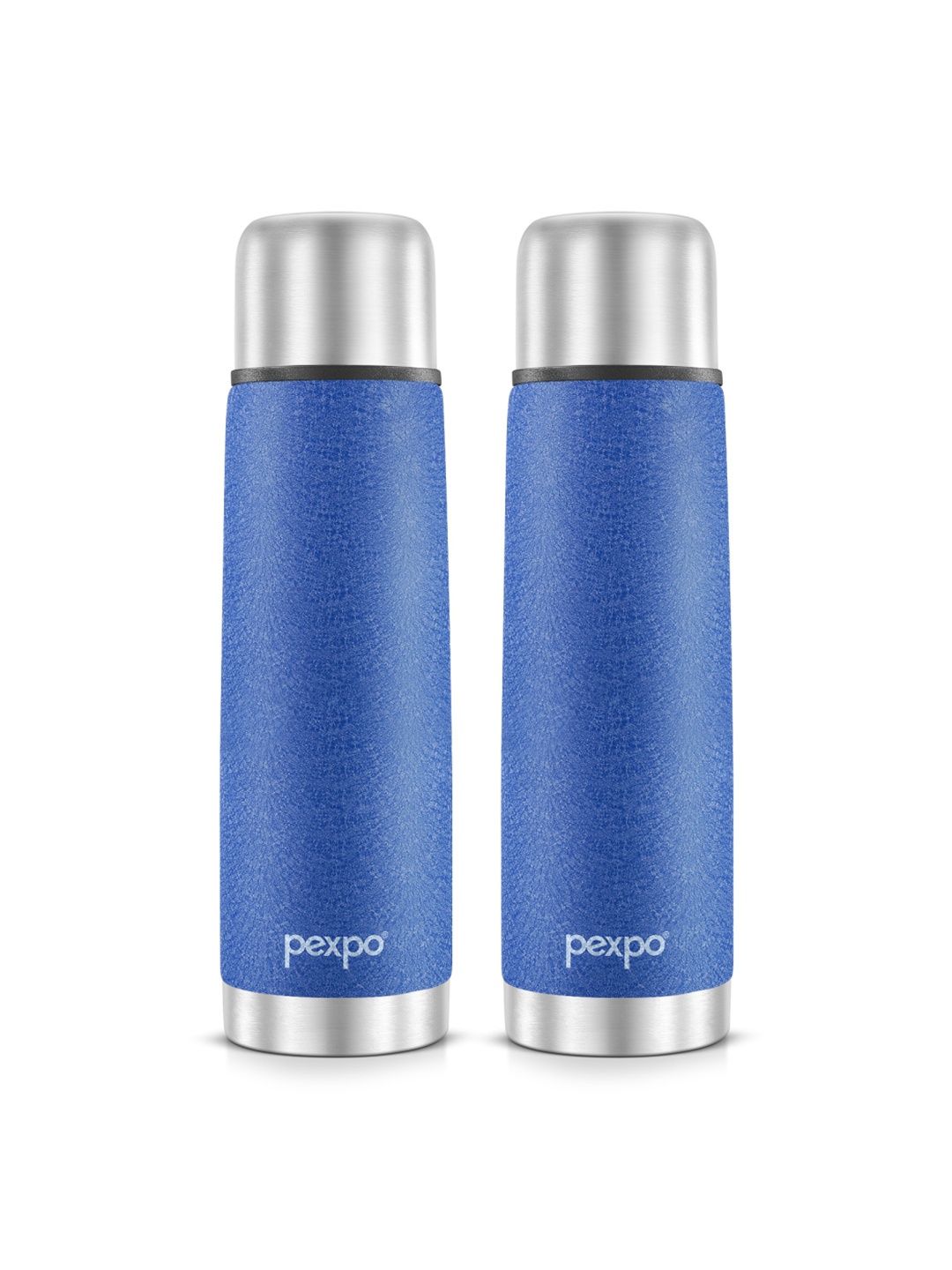 

Pexpo FLAMINGO ISI Certified Thermosteel 350ml Hot & Cold Blue Insulated Bottle