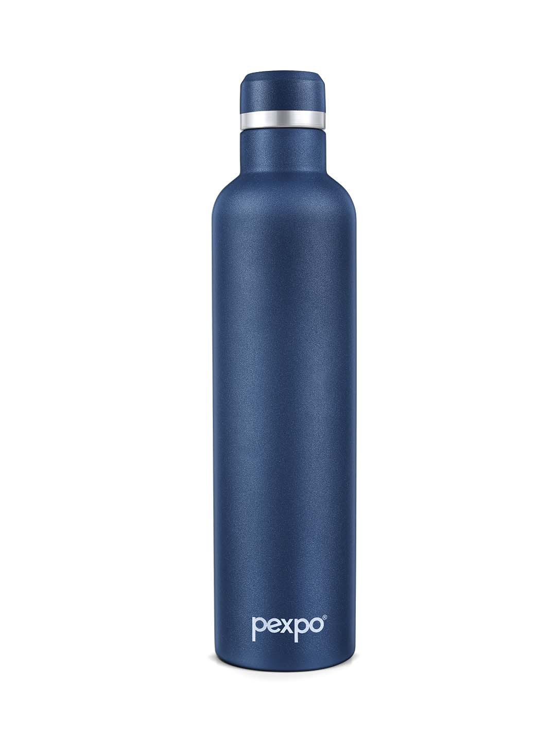 

Pexpo OREO ISI Certified Thermosteel 750ml Hot & Cold Blue Insulated Bottle, Navy blue