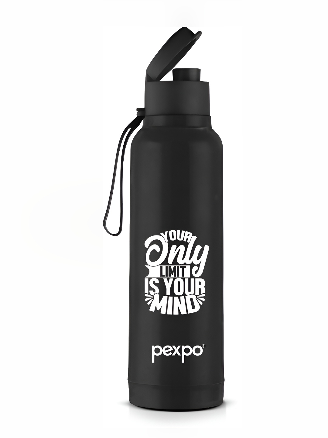 

Pexpo Black Stainless Steel Leak Proof Water Bottle 500 ML