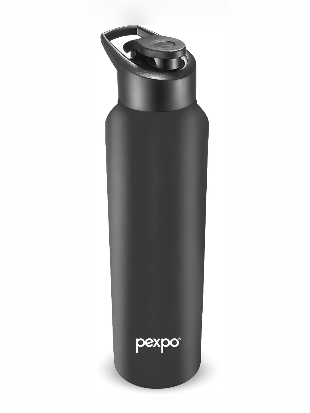 

Pexpo CHROMO Sports & Hiking Stainless Steel 1L Single wall Black Water Bottle