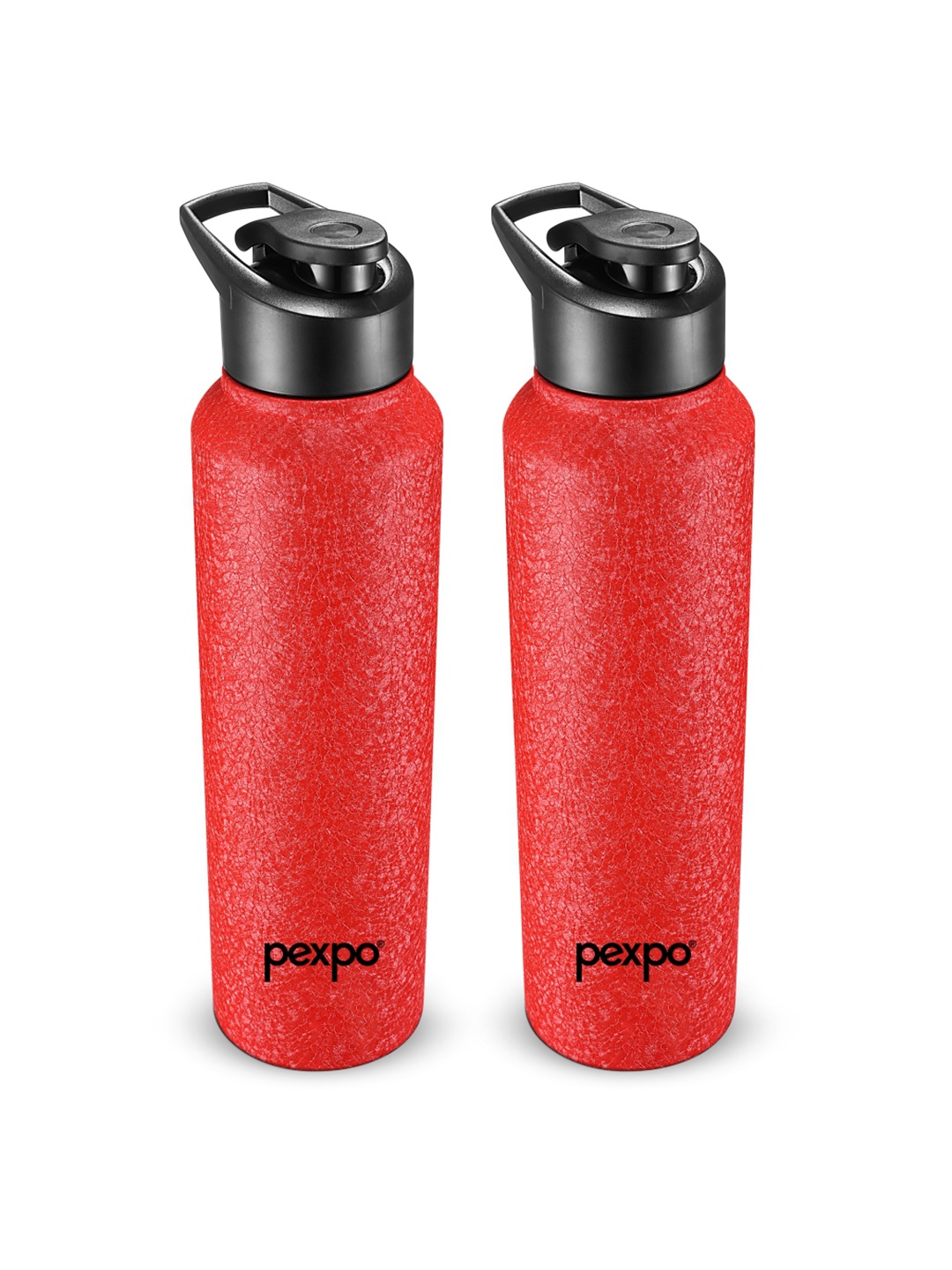 

Pexpo CHROMO 2pc Sports & Hiking Stainless Steel 1L Single wall Red Water Bottle