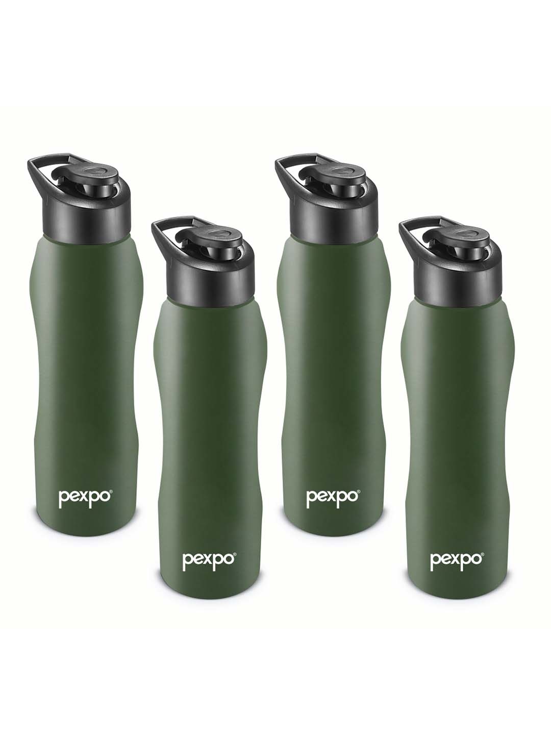 

Pexpo BISTRO Set of 4 Sipper Cap Stainless Steel 1L Single wall Green Water Bottle