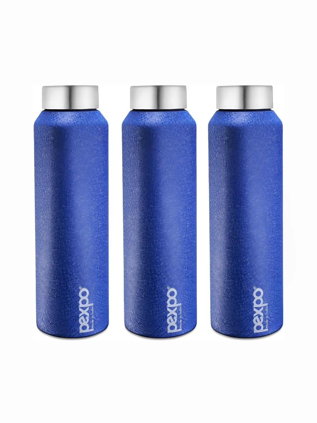 

Pexpo VERTIGO 3pc Fridge Water Bottle 1L Single wall Blue Stainless Steel