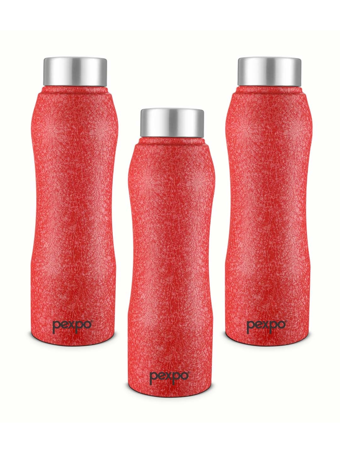

Pexpo BISTRO 3pc Refrigerator Stainless Steel 1L Single wall Red Water Bottle