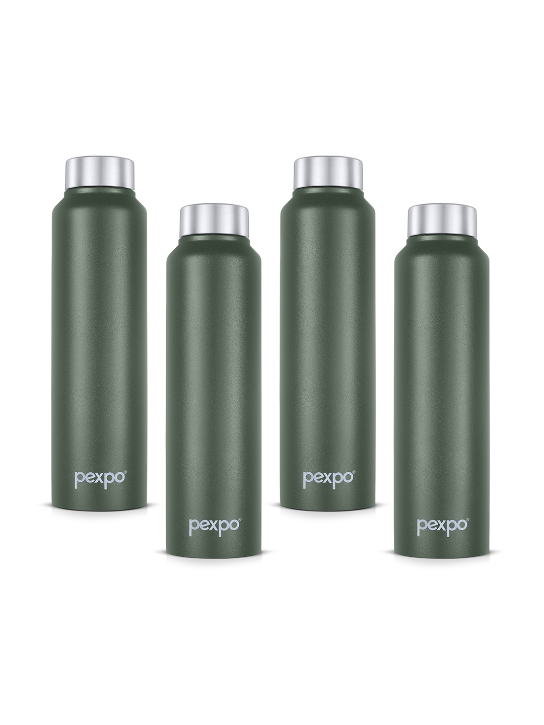

Pexpo CHROMO Set of 4 Fridge Water Bottle 1L Single wall Green Stainless Steel