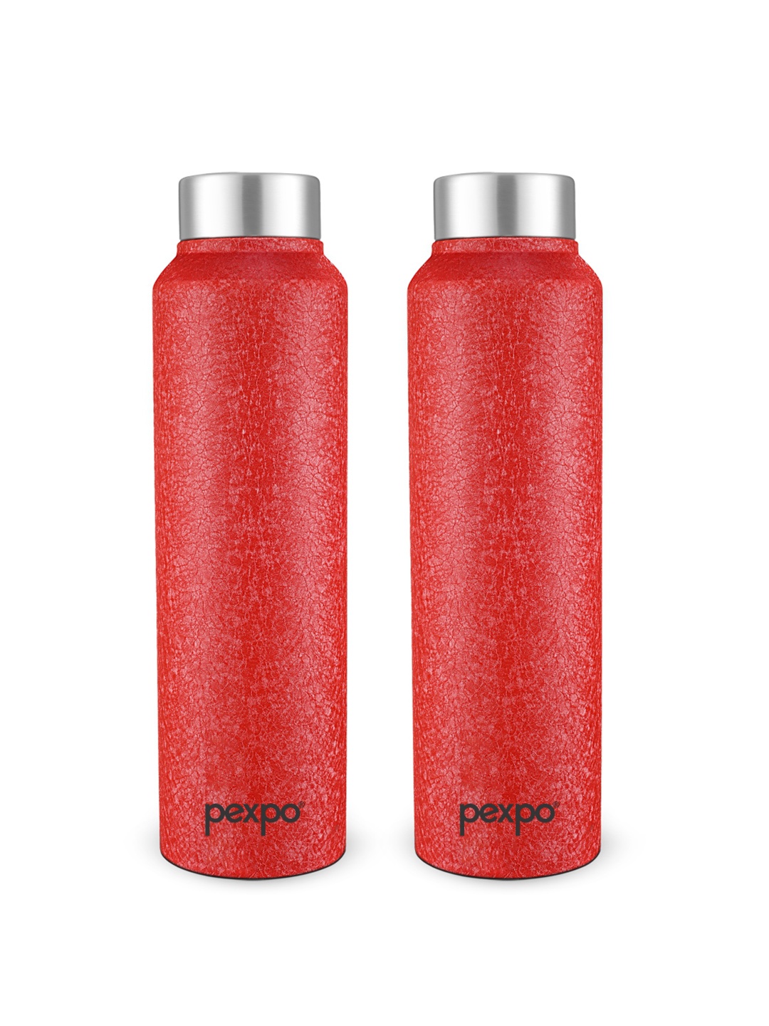 

Pexpo CHROMO 2pc Refrigerator Stainless Steel 1L Single wall Red Water Bottle