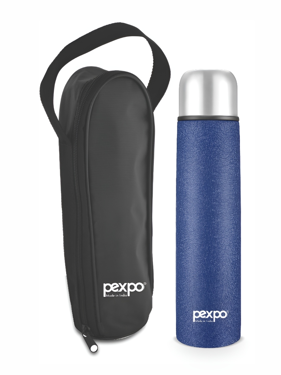

Pexpo FLIPPRO Double wall Thermosteel 500ml Hot & Cold Blue Insulated Bottle