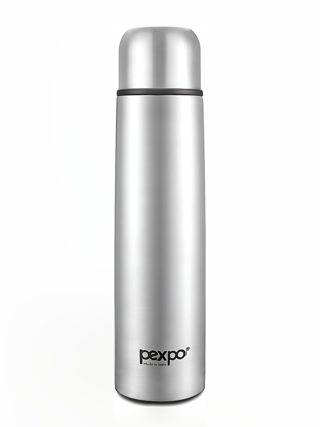 

Pexpo Flippro Silver Double wall Thermosteel Hot & Cold flask Insulated Water Bottle 500ml