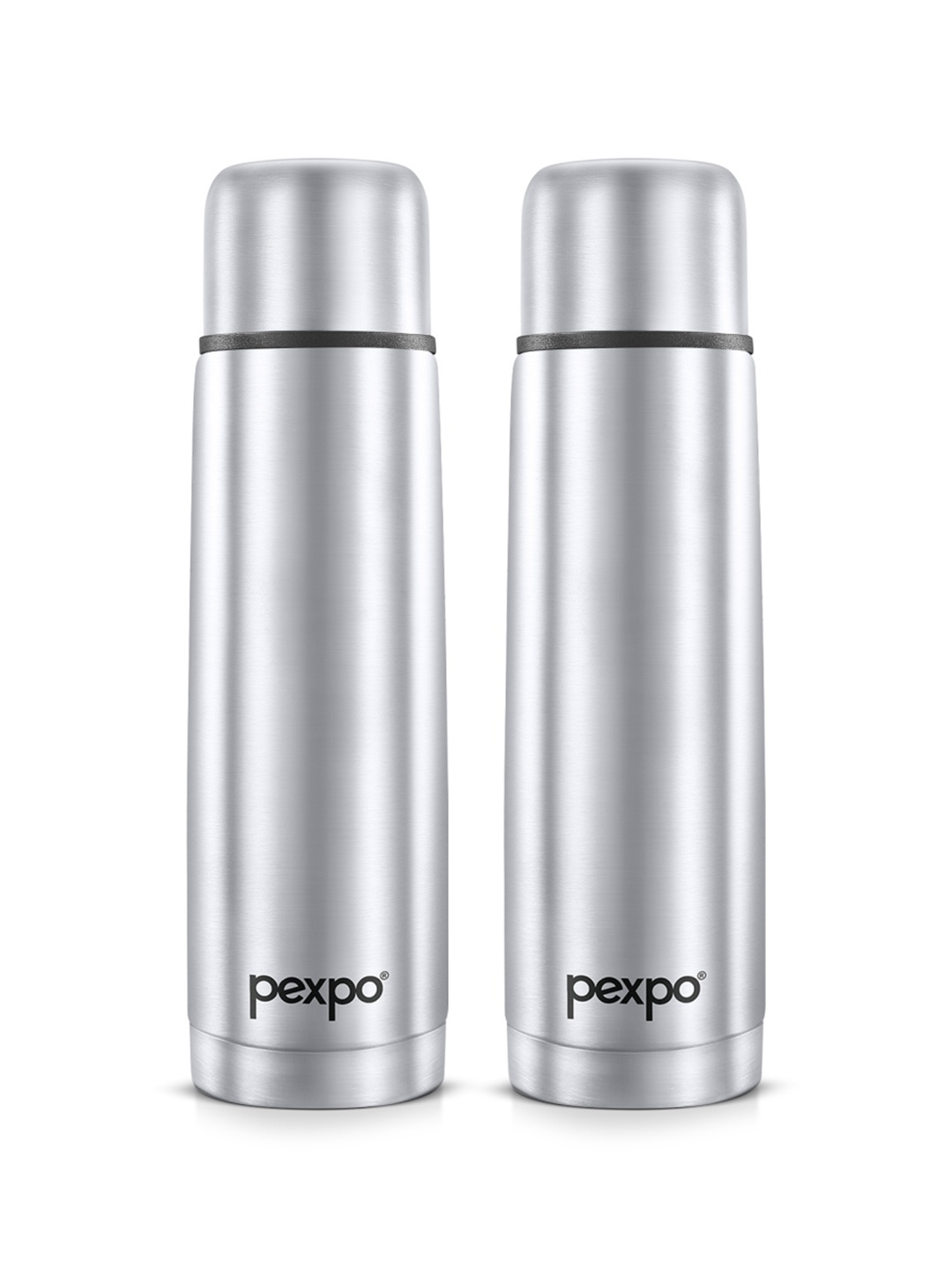 

Pexpo FLAMINGO 2pcISI Certified Thermosteel 350ml Hot & Cold Silver Insulated Bottle