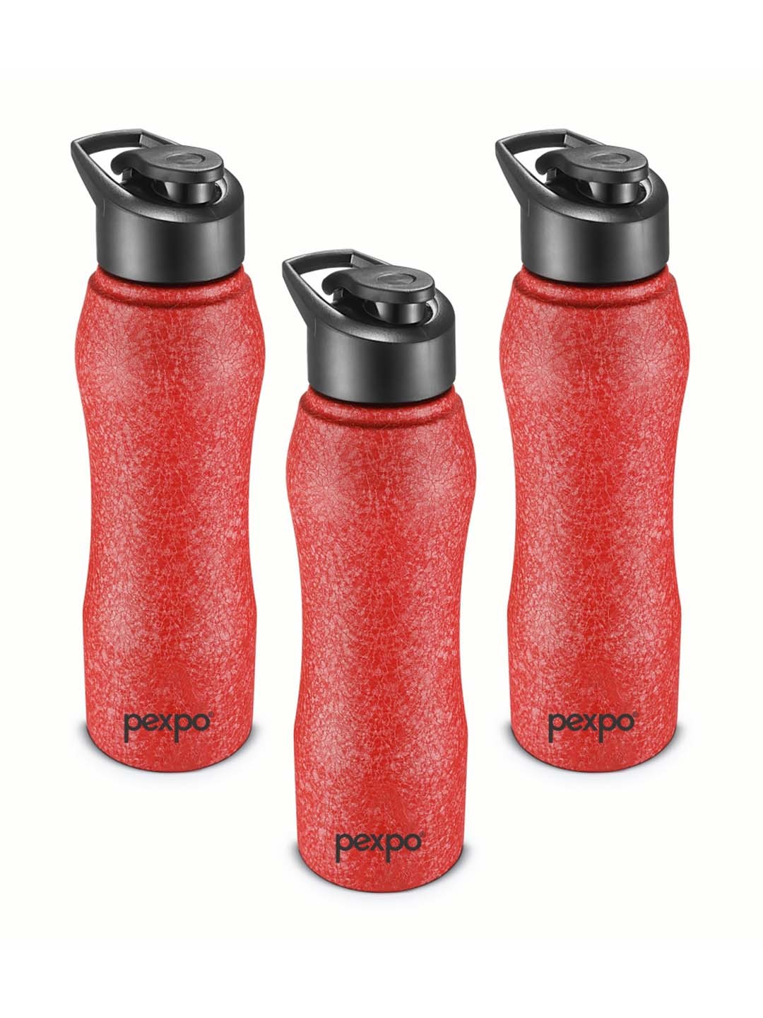 

Pexpo BISTRO 3pc Sports & Hiking Stainless Steel 1L Single wall Red Water Bottle