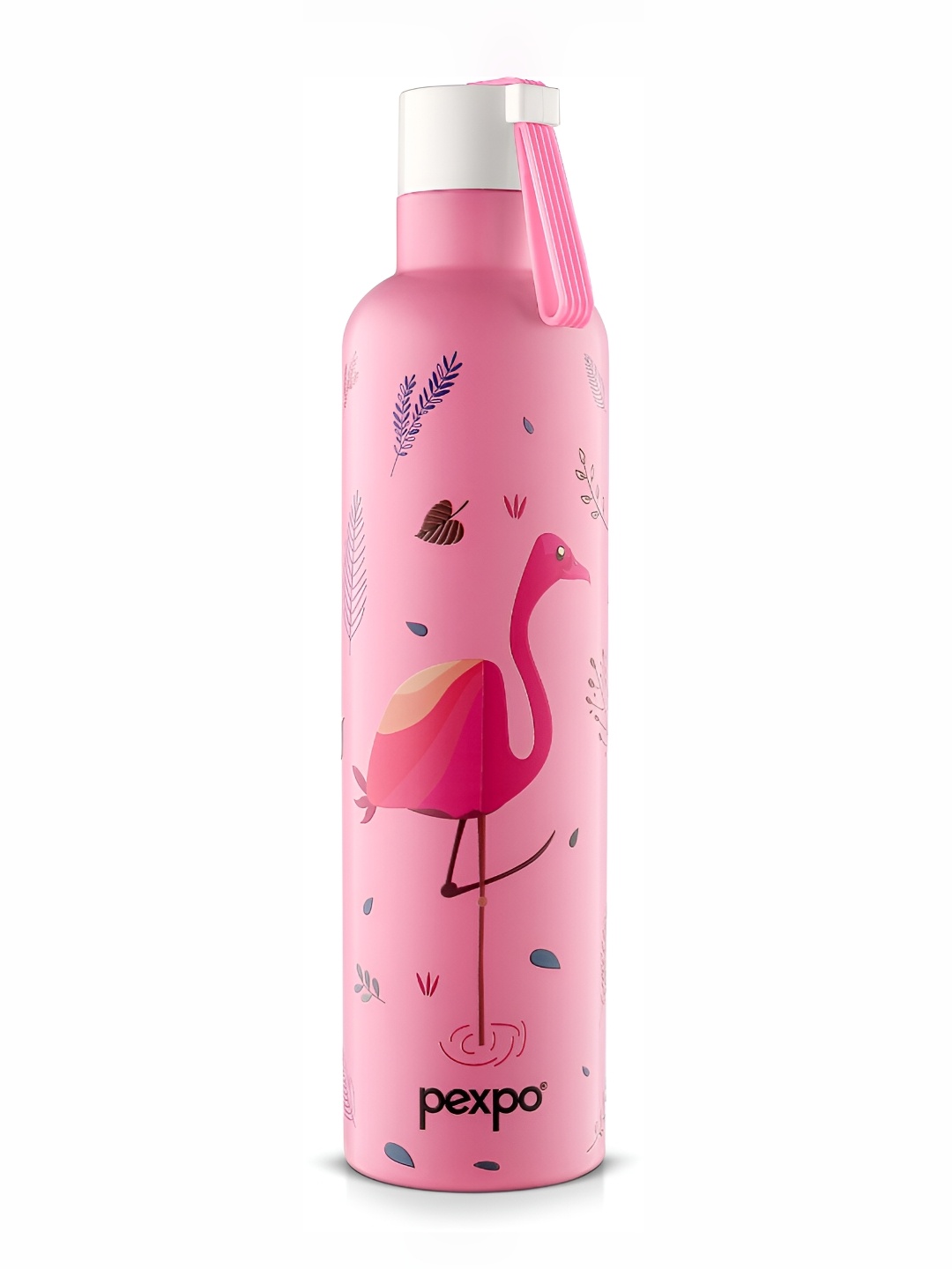 

Pexpo Oslo Pink UV Print ISI Certified Thermosteel Hot and Cold Flask Water Bottle 750ml