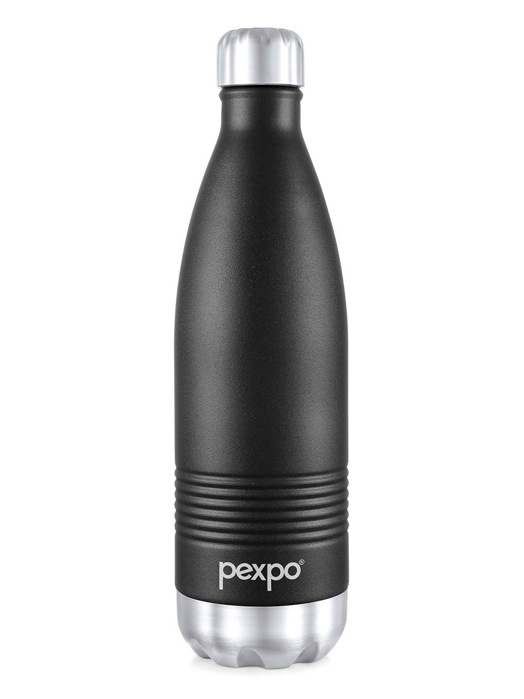 

Pexpo Echo Delux Black Stainless Steel Flask Water Bottle 1L