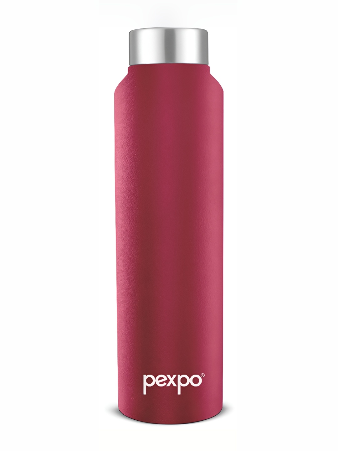 

Pexpo CHROMO Refrigerator Stainless Steel 1L Single wall Red Water Bottle, Maroon