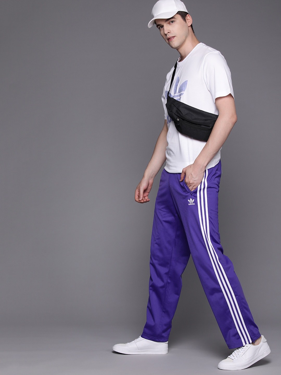

ADIDAS Originals FIREBIRD TP Striped Track Pants, Purple