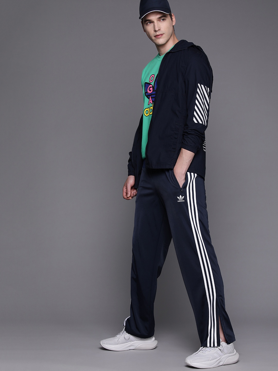 

ADIDAS Originals FIREBIRD TP Striped Track Pants, Navy blue