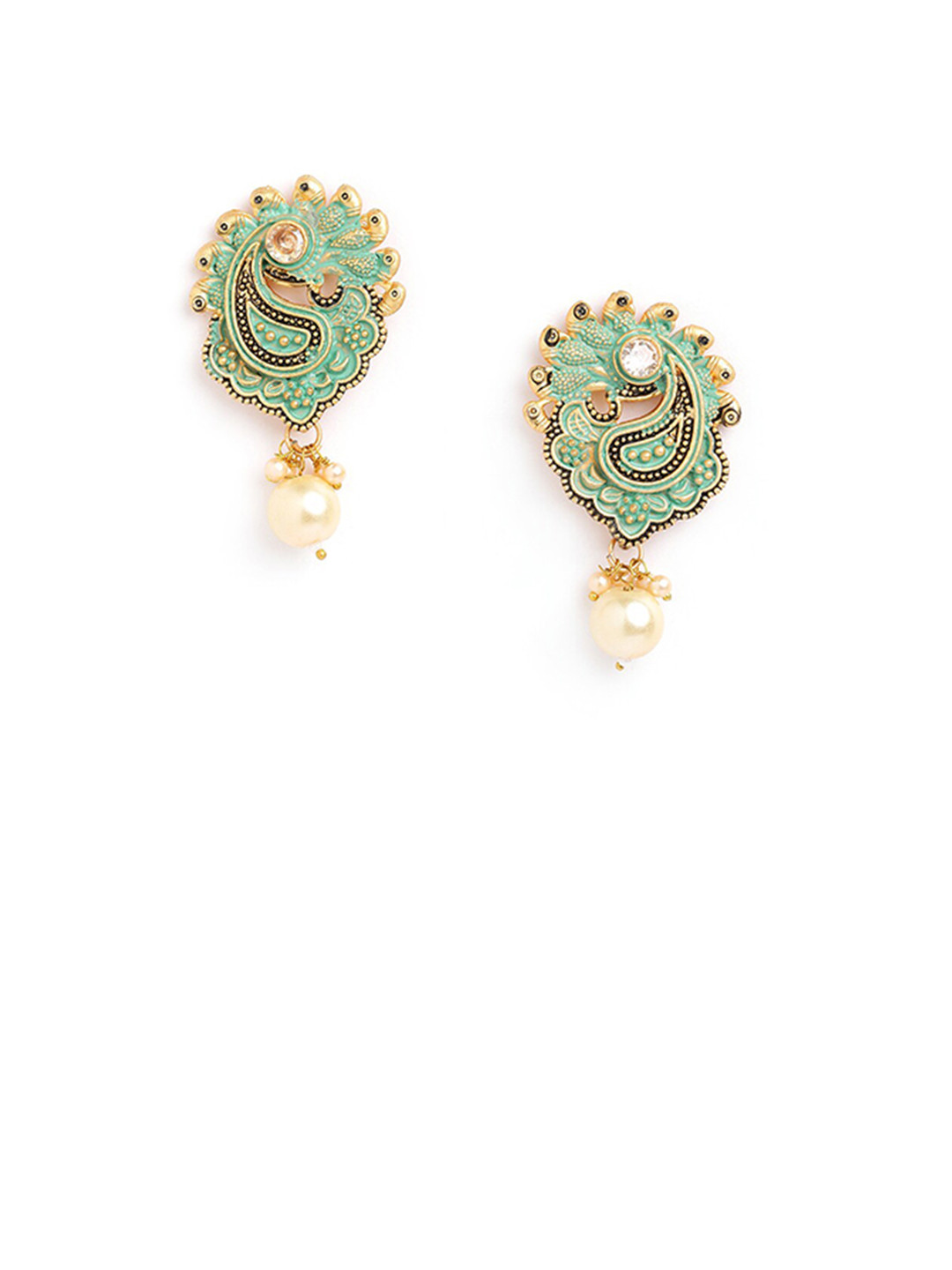 

Anouk Gold-Toned Gold-Plated Floral Drop Earrings