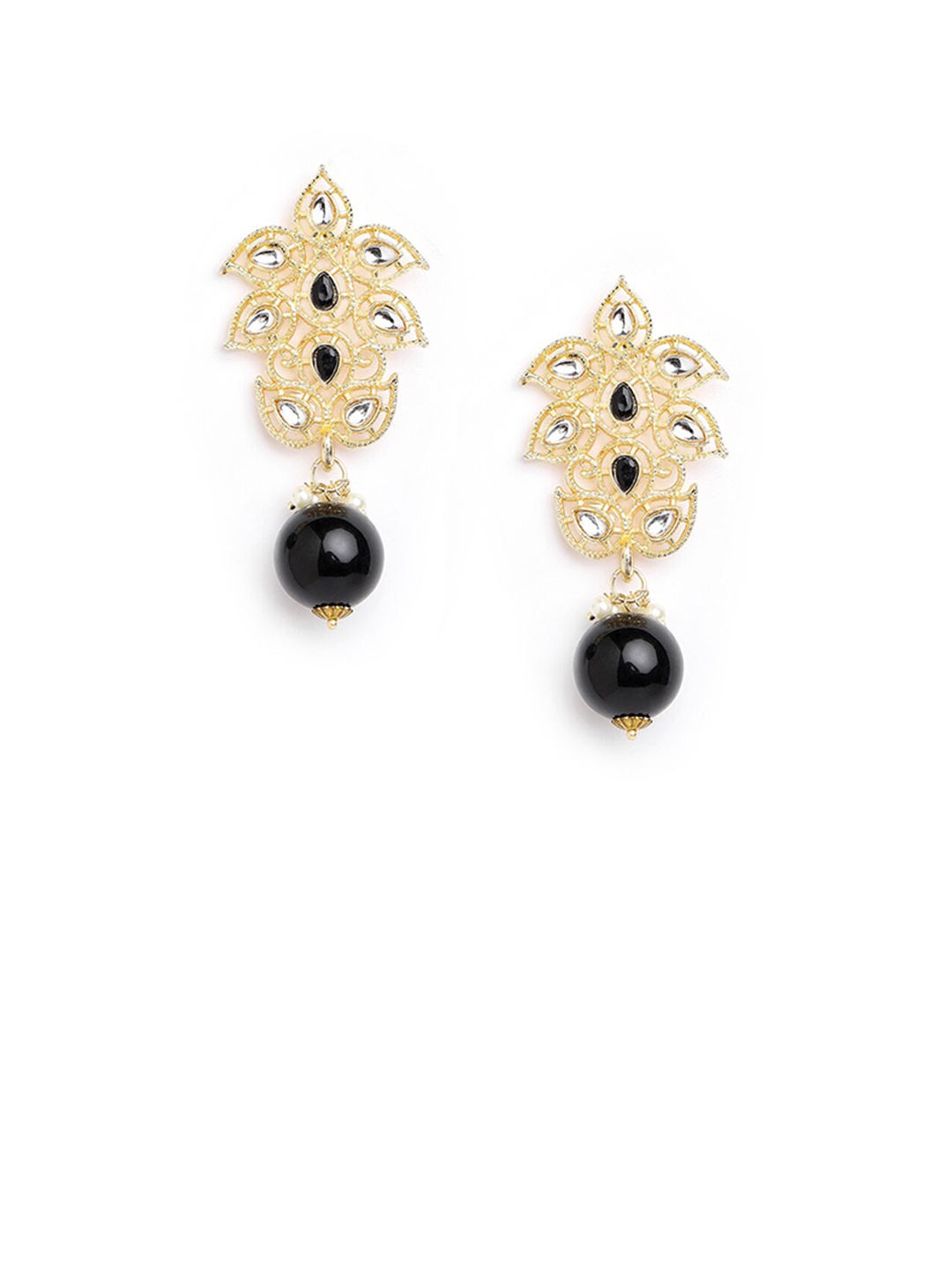 

Anouk Gold-Toned Gold-Plated Floral Drop Earrings