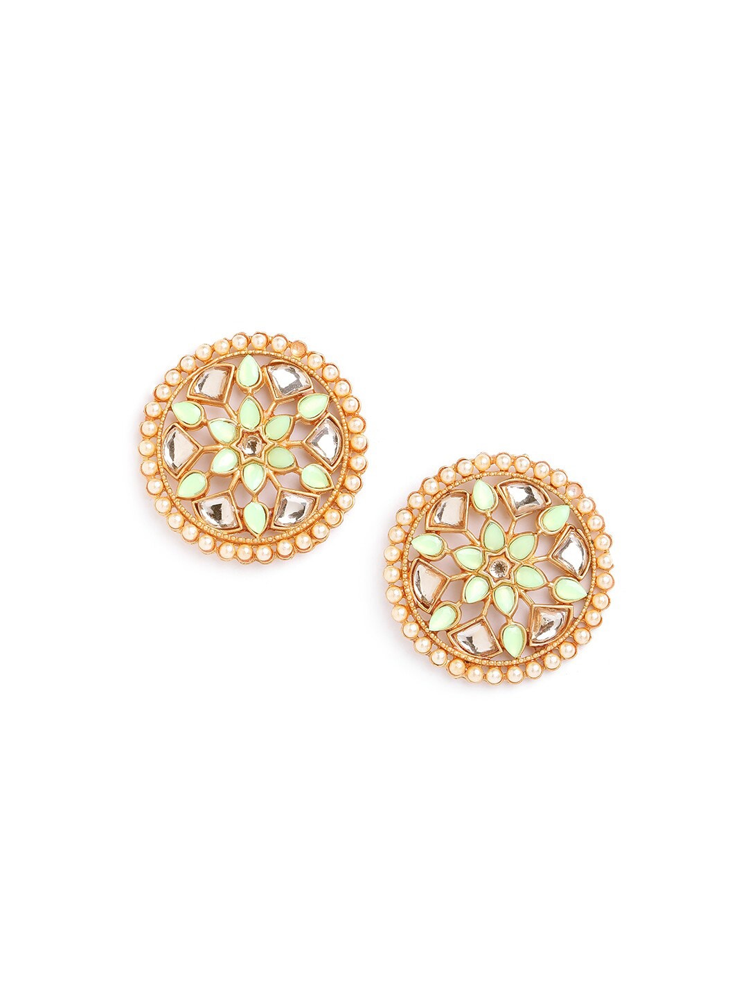 

Anouk Brass Plated Floral Stud Earrings, Gold