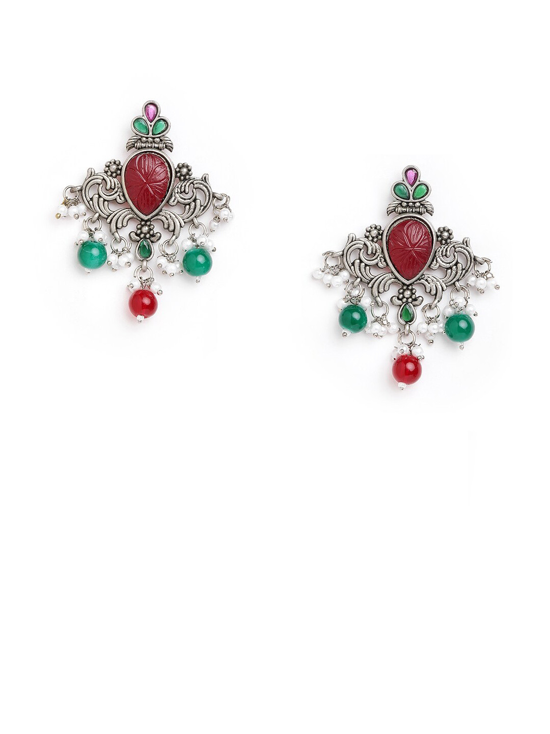

Anouk Silver-Plated Classic Jhumkas Earrings