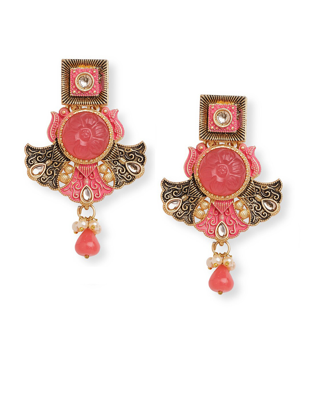 

Anouk Gold-Plated Contemporary Jhumkas Earrings